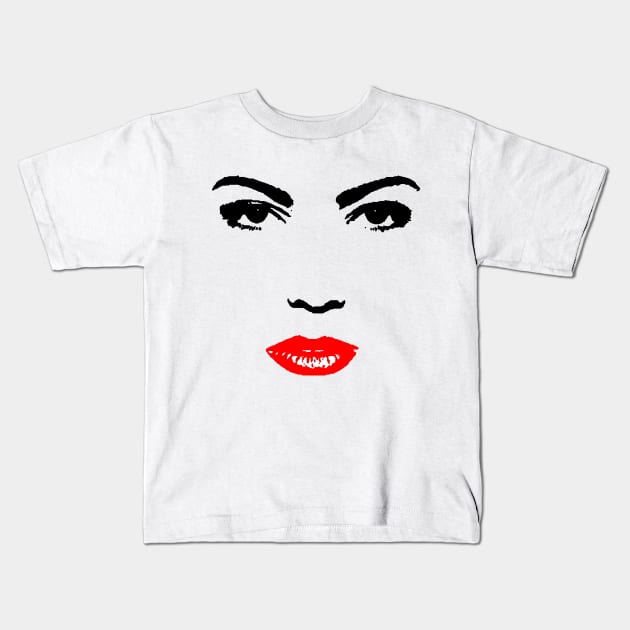 Beauty girl Kids T-Shirt by RosaliArt